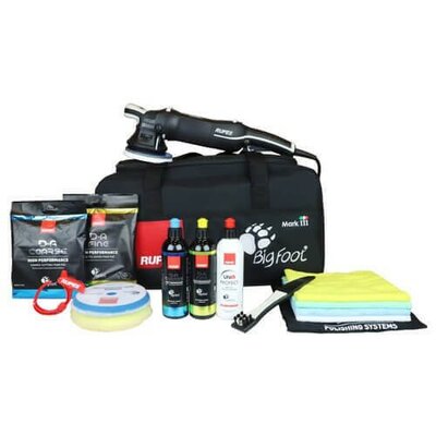 RUPES BIGFOOT 15 MM LHR15 III LUX MARK III MK3 EXCENTRISCHE POLIJSTMACHINE LUXURY KIT 16 ITEMS