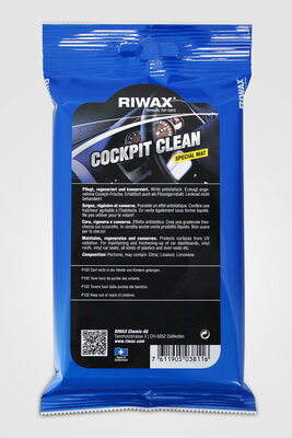 Riwax Blueline Cockpit Clean Special mat Flow-Pack (15 doekjes per flowpack)